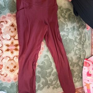 lululemon athletica Burgundy Workout Leggings